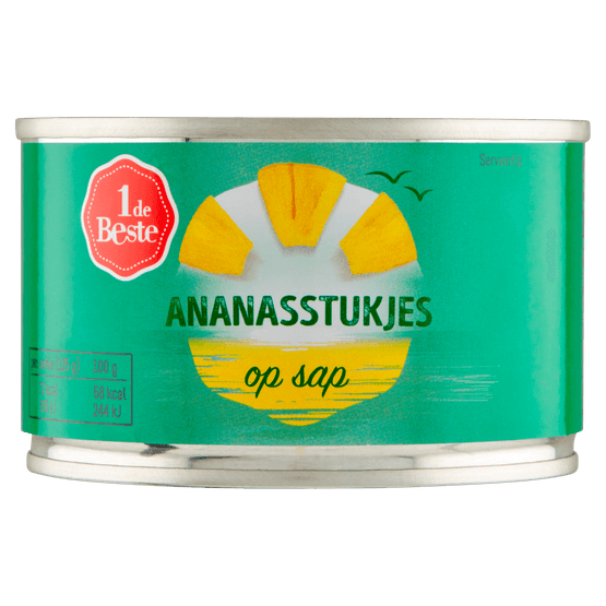 1 de Beste Ananasstukjes op sap - Dirk
