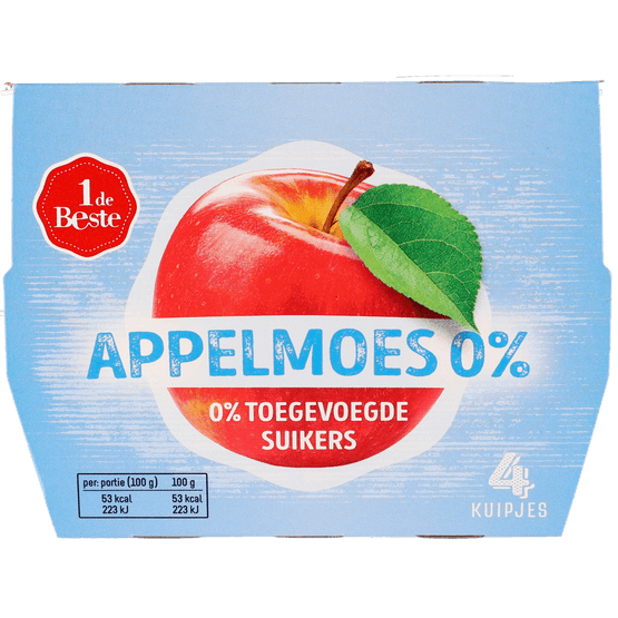 1 de Beste Appelmoes 0% suikers - Dirk