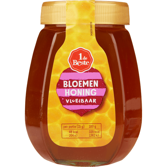 1 de Beste Bloemen honing helder - Dirk