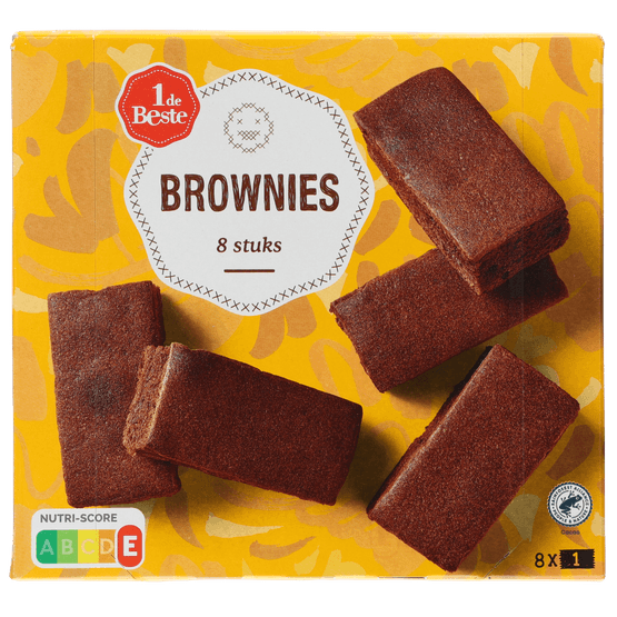 1 de Beste Brownieblokjes 8 st. - Dirk