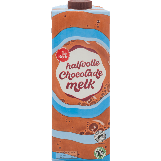 1 de Beste Chocolademelk halfvol - Dirk