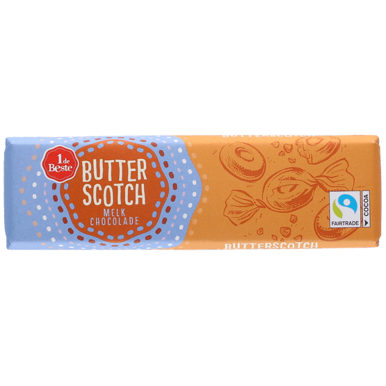 1 de Beste Chocoladereep butterscotch - Dirk