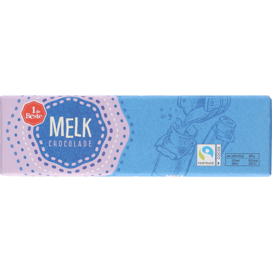1 de Beste Chocoladereep melk - Dirk