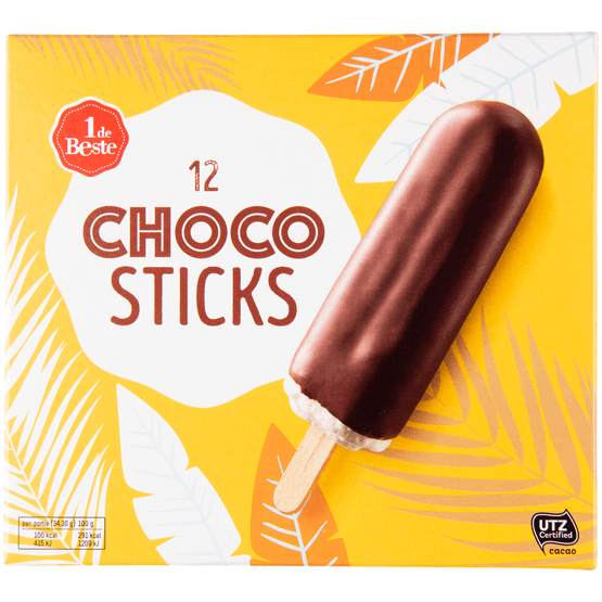 1 de Beste Chocosticks 12 stuks - Dirk