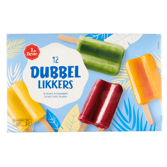 1 de Beste Dubbellikkers waterijs - Dirk