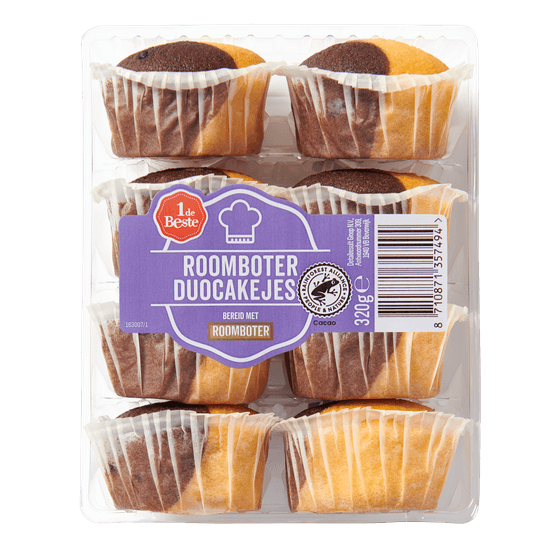 1 de Beste Duo cakejes roomboter - Dirk