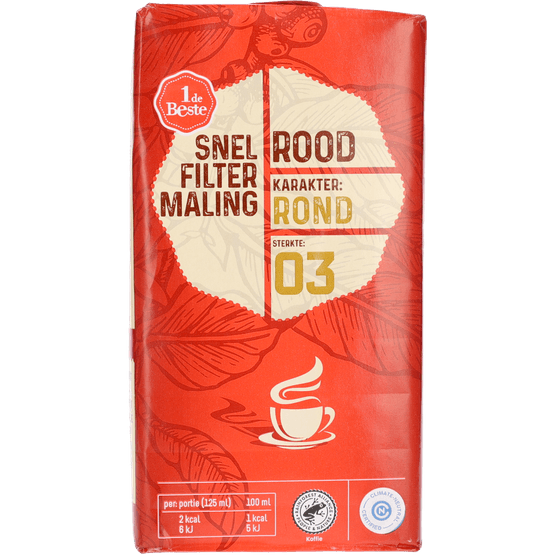 1 de Beste Filterkoffie roodmerk - Dirk