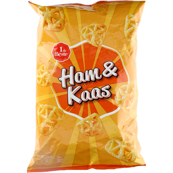 1 de Beste Ham kaas chips - Dirk