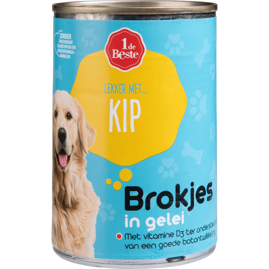 1 de Beste Hondenvoer kip in gelei - Dirk
