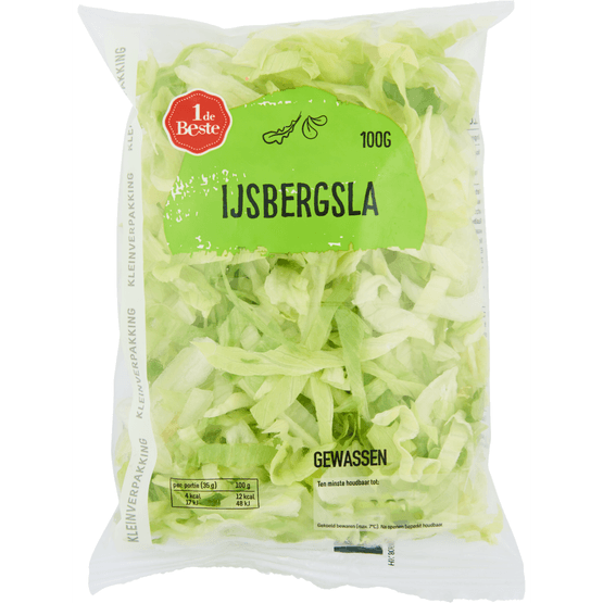 1 de Beste Ijsbergsla naturel kleinverpakking - Dirk