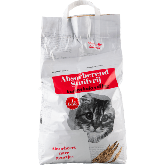 1 de Beste Kattenbakvulling absorberend stuifvrij - Dirk