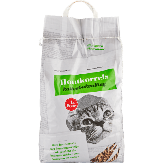 1 de Beste Kattenbakvulling houtkorrels - Dirk
