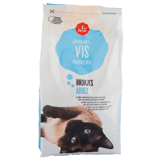 1 de Beste Knabbelmix vis adult - Dirk