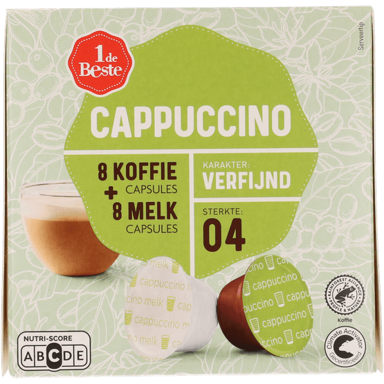 1 de Beste Koffiecups cappuccino sterkte 4 - Dirk