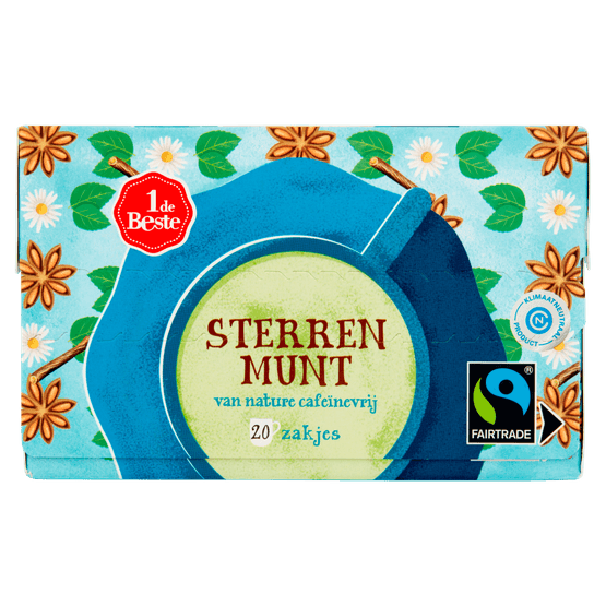1 de Beste Kruidenthee sterrenmunt kop - Dirk