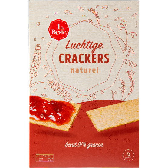 1 de Beste Luchtige crackers naturel - Dirk