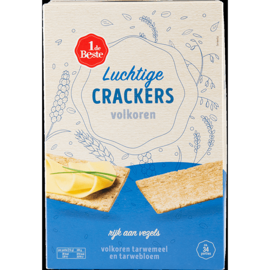 1 de Beste Luchtige crackers volkoren - Dirk