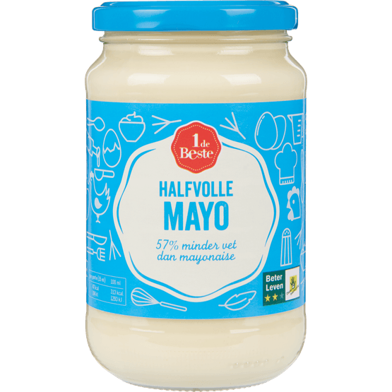 1 de Beste Mayonaise halfvol - Dirk