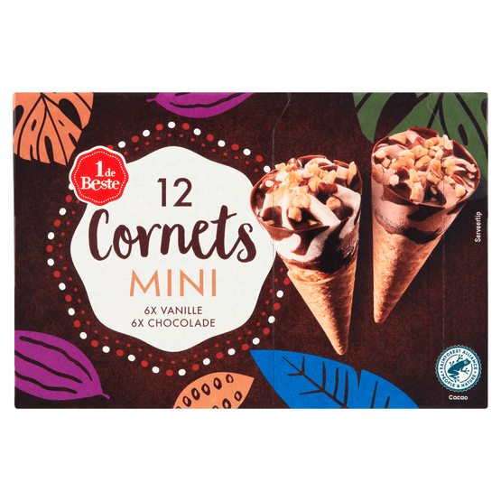 1 de Beste Mini cornets 12 stuks - Dirk