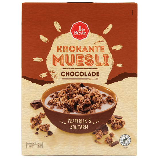 1 de Beste Muesli krokant chocolade - Dirk
