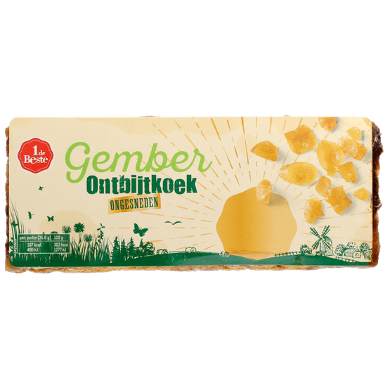 1 de Beste Ontbijtkoek gember ongesneden - Dirk