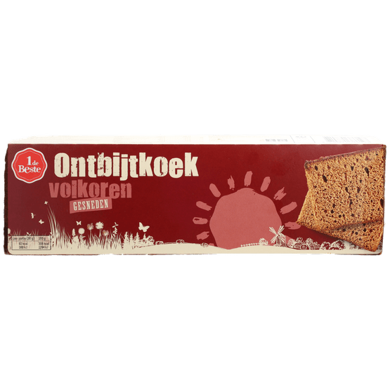 1 de Beste Ontbijtkoek volkoren gesneden - Dirk