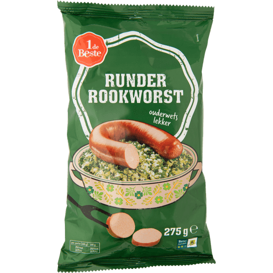 1 de Beste Rookworst runder - Dirk