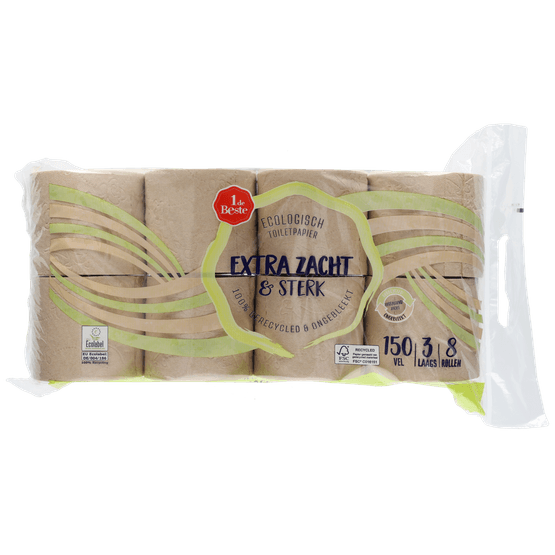 1 de Beste Toiletpapier ecologisch 3 laags - Dirk