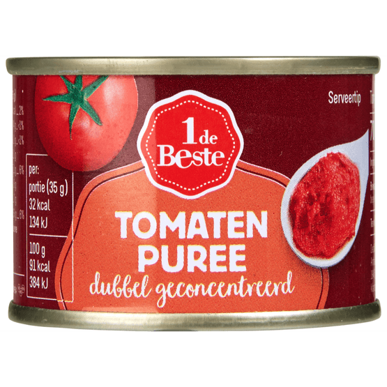 1 de Beste Tomatenpuree dubbel geconcentreerd - Dirk