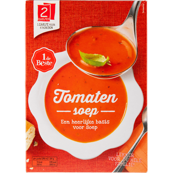 1 de Beste Tomatensoep dubbelpak - Dirk