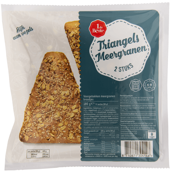 1 de Beste Triangels donker meergranen - Dirk