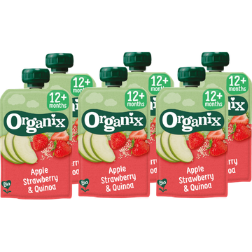 6 x Organix Knijpfruit appel
