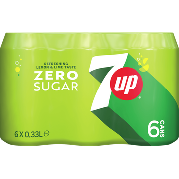 7Up Zero Sugar 6 x 330ml - JUMBO