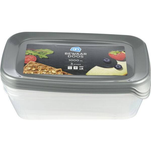 AH Bewaardoos 1.0 ltr rechthoekig - Albert Heijn
