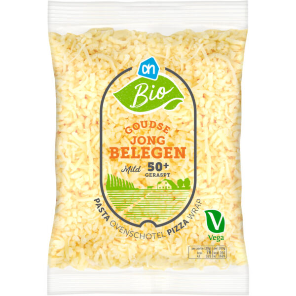 AH Biologisch Goudse Jong Belegen 50+ Geraspt - Albert Heijn