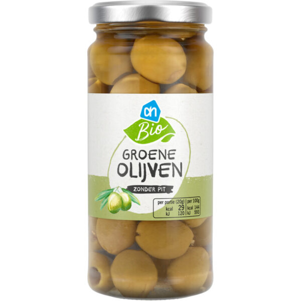 AH Biologisch Groene Olijven zonder Pit - Albert Heijn