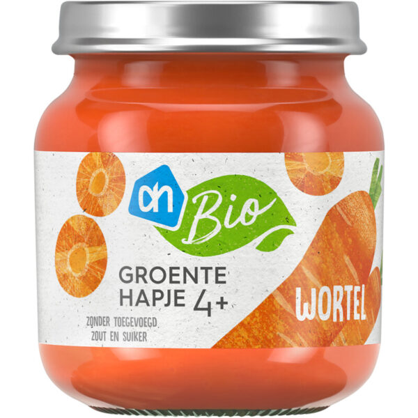 AH Biologisch Groentehapje Wortel 4+ - Albert Heijn