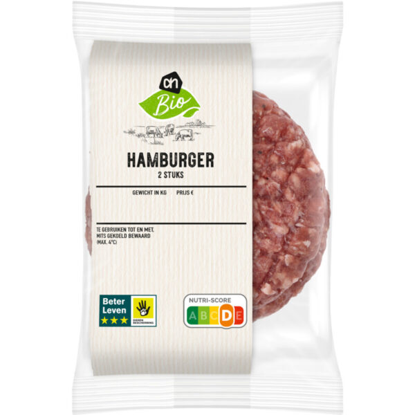 AH Biologisch Hamburger 2 stuks - Albert Heijn