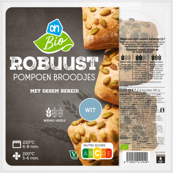 AH Biologisch Robuust Pompoen Broodjes - Albert Heijn