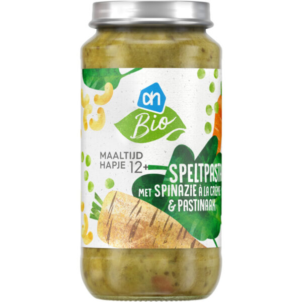 AH Biologisch Speltpasta Spin a la Crème 12m+ - Albert Heijn