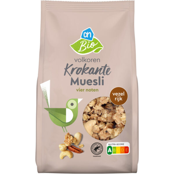 AH Biologisch Volkoren Krokante Muesli Vier Noten - Albert Heijn
