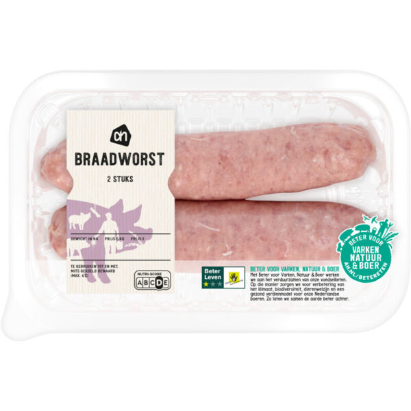 AH Braadworst 2 stuks - Albert Heijn