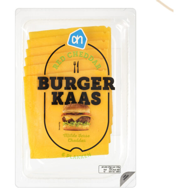AH Burgerkaas Rode Cheddar Plakken - Albert Heijn