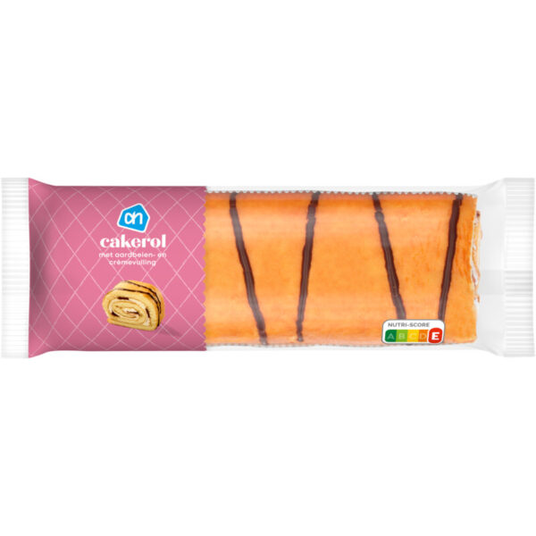 AH Cakerol met Aardbeien en Crèmevulling - Albert Heijn