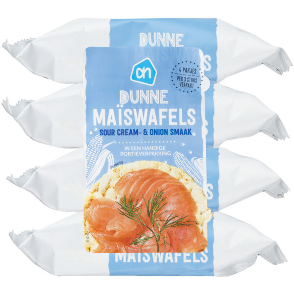 AH Dunne Maïschnitten Sour Cream 4-pack - Albert Heijn