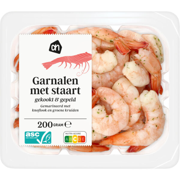 AH Garnalen met Staart Gekookt en Gepeld - Albert Heijn