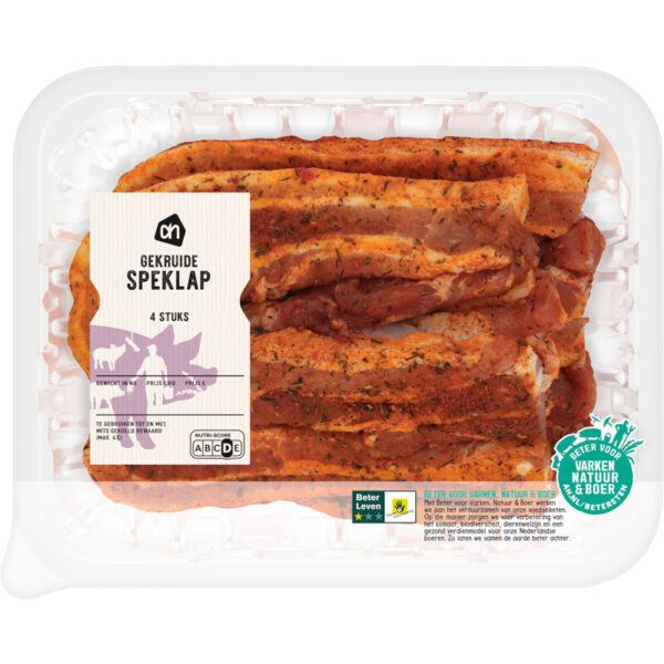 AH Gekruide Speklap 4 Stuks - Albert Heijn