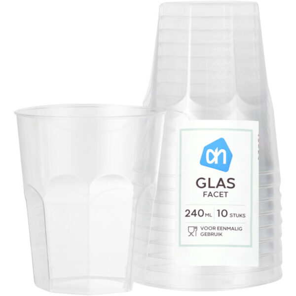 AH Glas Facet 240 ml (10 Stuks) - Albert Heijn