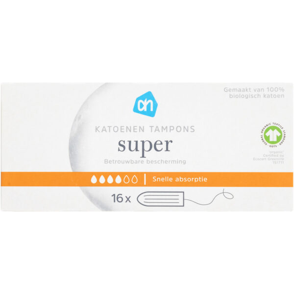 AH Katoenen Tampons Super - Albert Heijn