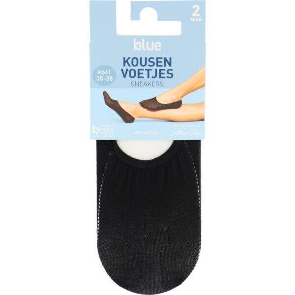 AH Kousenvoet Sneaker Katoen Zwart MT 35-38 - Albert Heijn